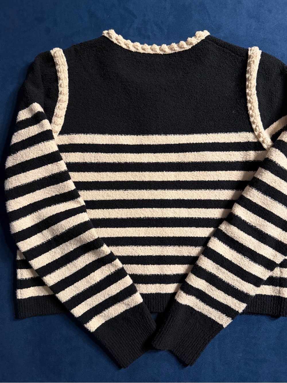 J. CREW Odette Sweater Lady Jacket in Striped Bouclé - Picture 7 of 8